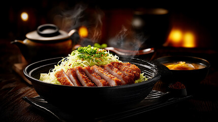 Fototapeta premium tonkatsu bowl