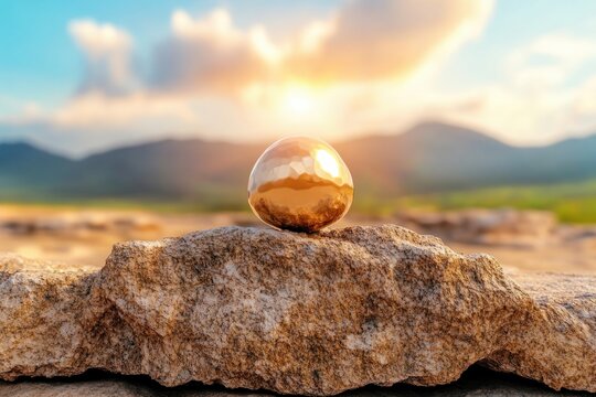 Discover your inner gold A motivational leadership coach providing emotional support and encouragement during career transitions Find your potential and navigate change with resilience This image