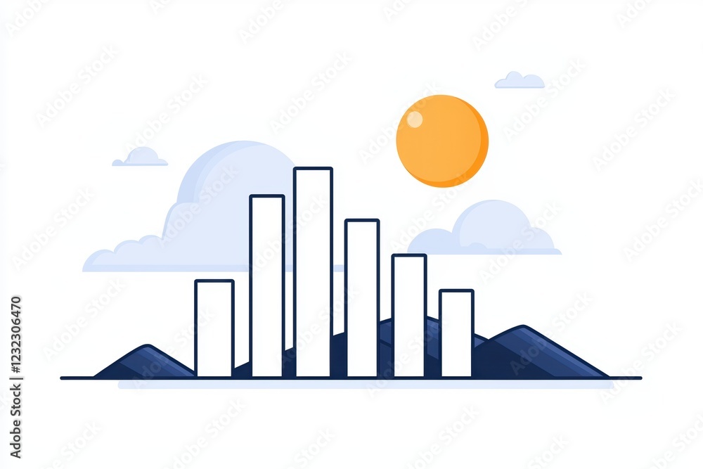 Poster thin loading progress bar icons for user interface and user experience design