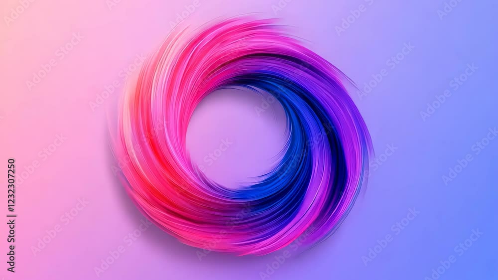 Poster abstract colorful swirl in gradient background illustrating dynamic new year 2025 concept with vibra