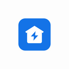 energy home building icon sign vector