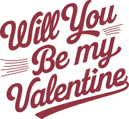 Will you be my valentine  T-shirt design, Happy valentines day background with neon lights text style premium Vector