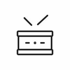 drum music icon vector sign