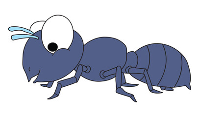 A ant smiling vector illustration