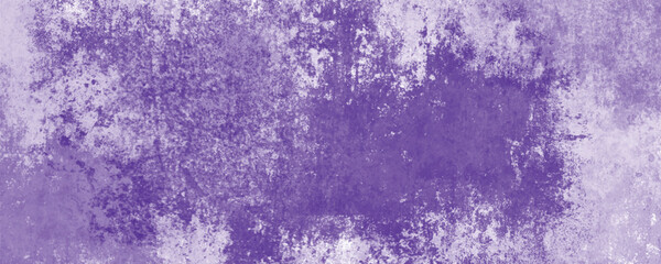 Purple Watercolor Grunge Design with Brushstrokes, Splatter, and Distressed Elements

