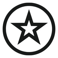 star logo with black and white