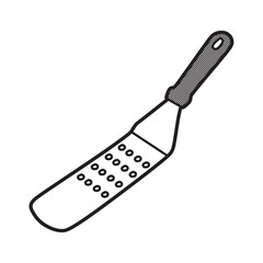 long spatula vector black and white