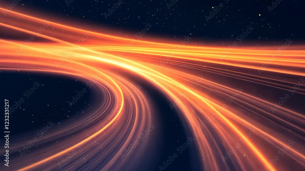 Aufkleber abstract background with vibrant light streaks featuring a futuristic and cosmic theme in deep space