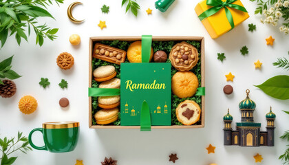 Ramadan Gift Box: Assorted Delectable Cookies and Festive Decor