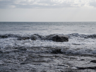 Atardecer en playa de Panama