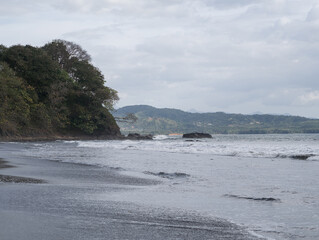 Atardecer en playa de Panama