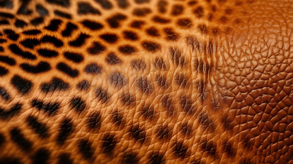 a close up of a leopard skin