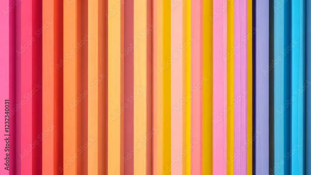 Poster colorful vertical striped abstract background in multicolor shades for modern design projects and di
