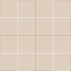 Striped check Seamless vector pattern squares with horizontal and vertical lines form textile print