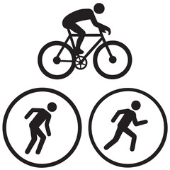 Obraz premium Endurance training icons