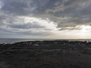 Atardecer en playa de Panama