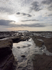 Atardecer en playa de Panama
