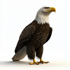 Fototapeta premium Majestic Bald Eagle Bird of Prey Wildlife Photography Detailed Close up