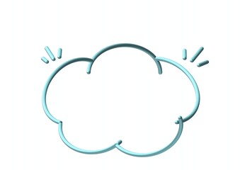 cloud computing concept  3D