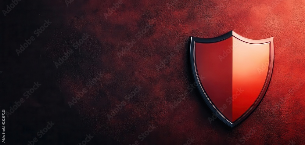 Poster ransomware protection antivirus software. real-time ransomware threat detection visualized with glow