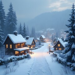 Fototapeta premium 아름다운 설경 2