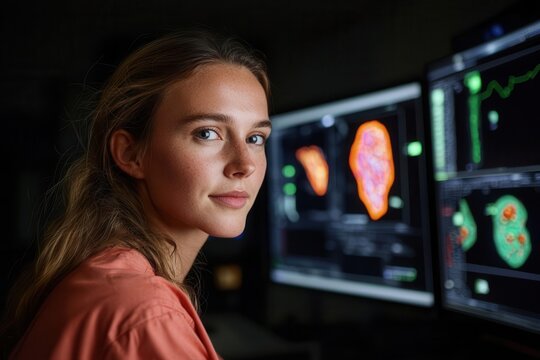 medical imaging 3D imaging techniques. Predictive imaging software integrating 3D data from multiple modalities to forecast disease progression