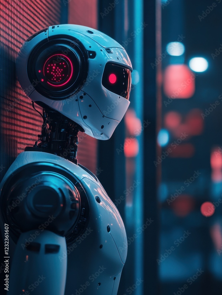 Poster ai powered chatbot conversing with users on a sleek and minimalist website