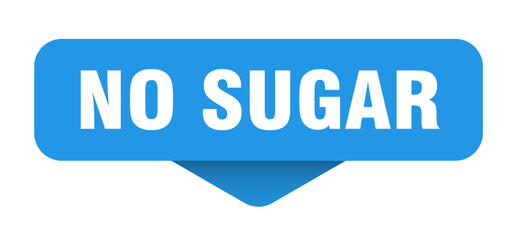 no sugar sticker. no sugar sign on transparent background