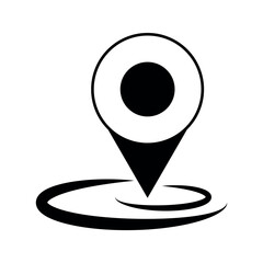 Map location flat vector design.