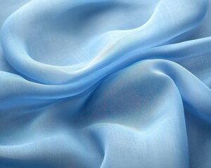 Obraz premium Smooth Textured Light Blue Denim Fabric for Design and Fashion Use