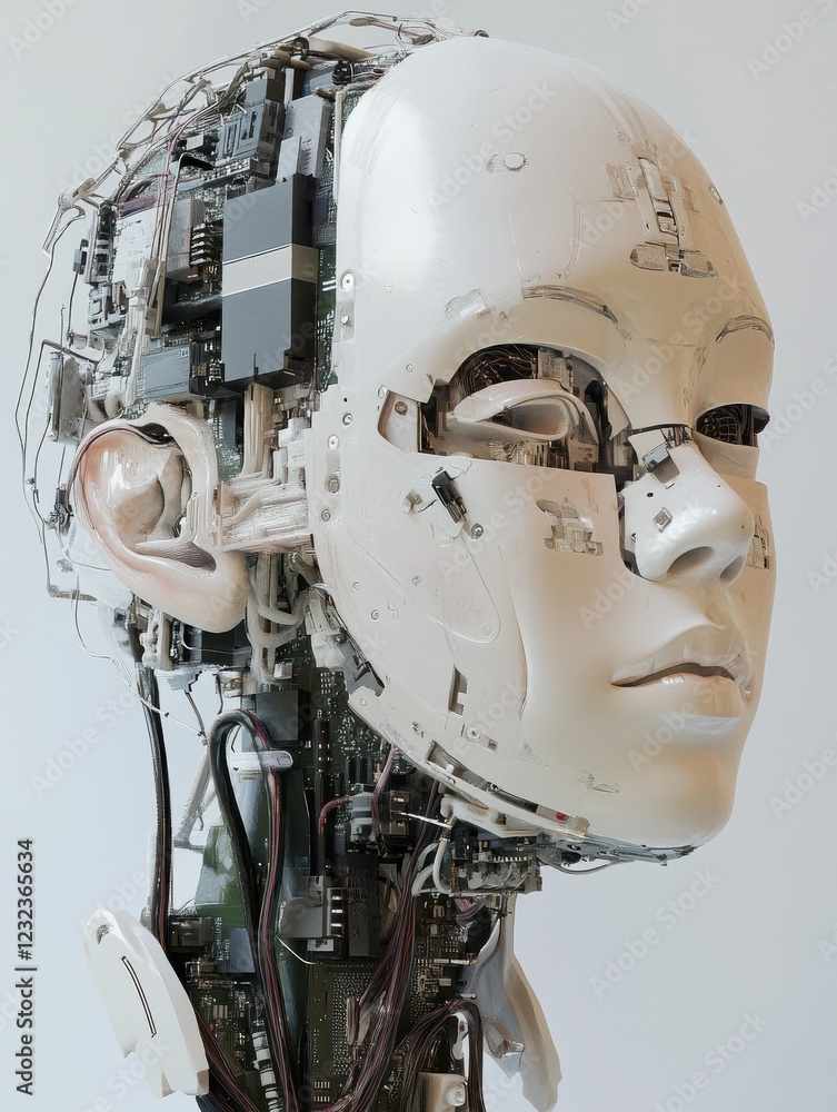 Poster chatbot with artificial intelligence that is linked to a cpu