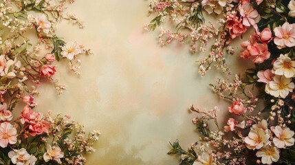Elegant floral background with soft colors.