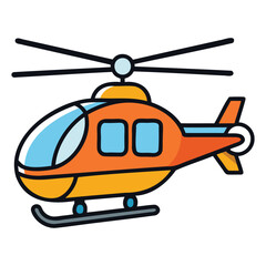 Sleek Aerial Helicopter Design