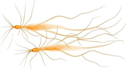 Fototapeta premium Bacillus anthracis Detailed Illustration with Low Resolution Effects