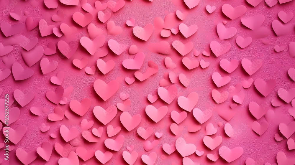 Aufkleber elegant minimalistic heart designs with soft gradient tones creating a romantic and sophisticated va