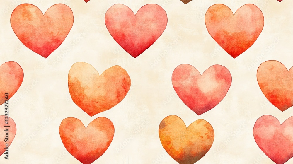 Aufkleber elegant minimalistic heart designs with soft gradient tones creating a romantic and sophisticated va