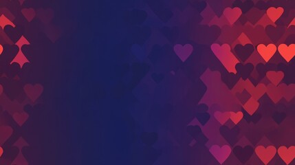 Fototapeta premium Elegant minimalistic heart designs with soft gradient tones creating a romantic and sophisticated Valentine’s Day theme, ideal for love, celebration, and greeting card backgrounds.