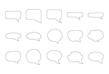 Fototapeta premium Vector Speech Bubble Icon Set (6 of 9)