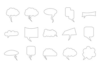 Vector Speech Bubble Icon Set (7 of 9)