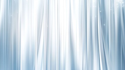 Obraz premium Elegant Transparent Curtain with Metallic Vertical Strips Design