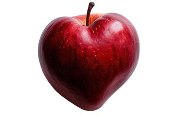 Apple  shaped like a heart symbol