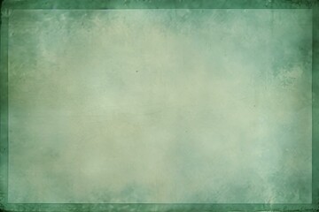 Green grunge textured background with dark border creating a vintage design element