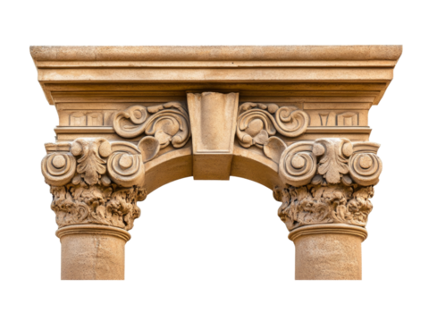 A striking column arch