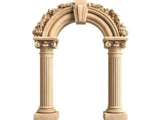 A striking column arch