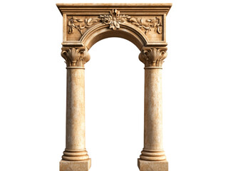 A striking column arch