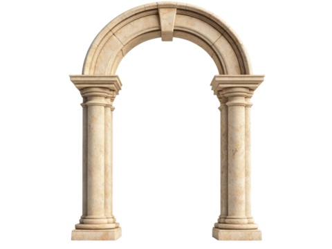 A striking column arch