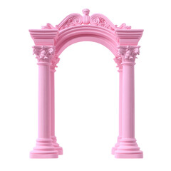 Pink Arch 3d illustration 