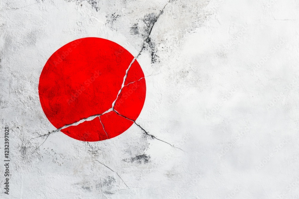 Poster a minimalist illustration of a single red dot in the center of a white canvas, symbolizing focus and