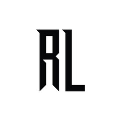 RL monogram logo design letter text name symbol monochrome logotype alphabet character simple logo