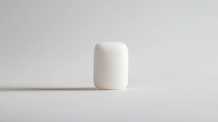 Minimalist White Object on Simple Background